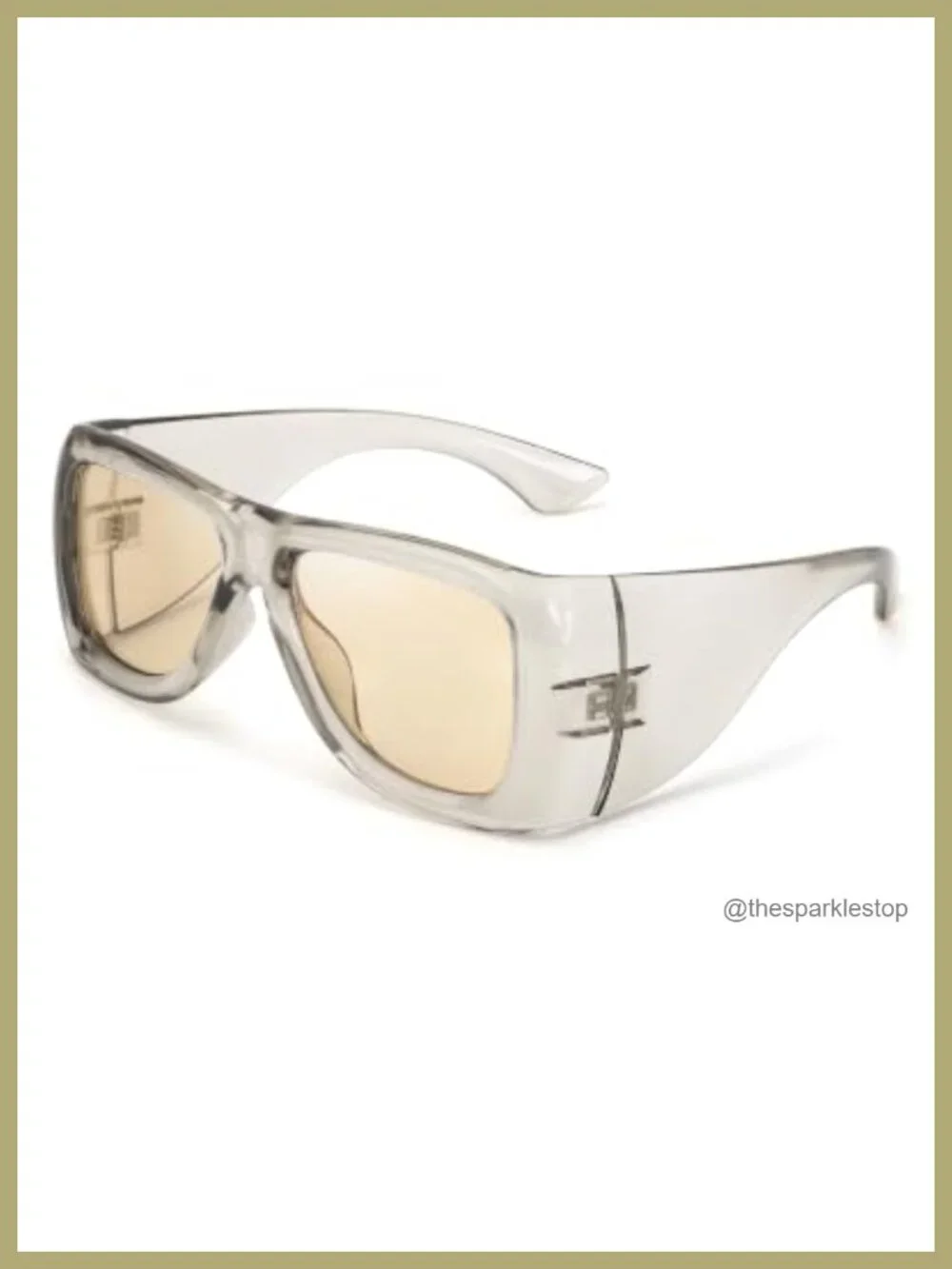 Oversized Wraparound Rectangle Sunglasses UV400 Polarized Unisex